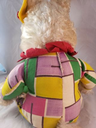 Rare Vintage Rushton Star Creation Easter Bunny,  Colorful Plush,  Rubber Face 22” 2