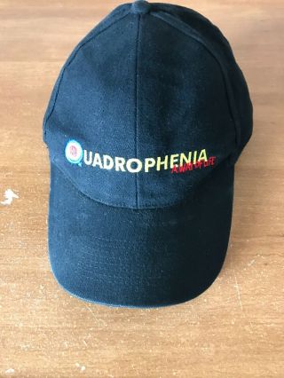 Rare Who Quadrophenia Hat,  Adjustable,  Black W/yellow,  Red And Blue,  Pre Owned