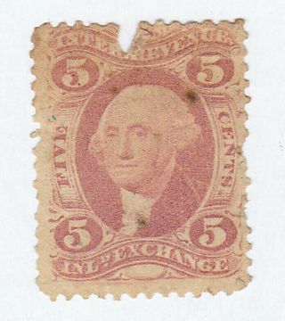George Washington 5 Cent Stamp,  Red,  Rare,  Very Old ???
