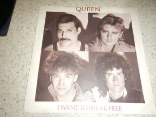 Rare Queen 1984 7 " Vinyl I Want To Break Near.  Australian Pict Sleeve