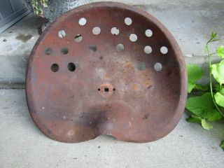 Rare Vintage Large Metal Tractor Seat For Farm,  Home Or Decor 21 " By 18 "