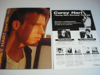 Very Rare Corey Hart Tour Program 1988 - 1989 Concert Brochure Book