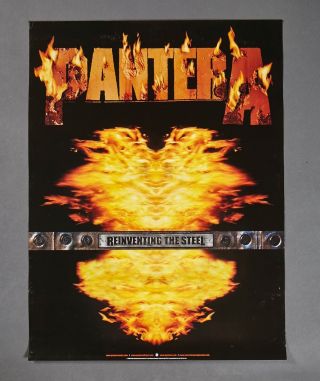 Pantera 2000 Reinventing The Steel Rare Promo Poster 18x24