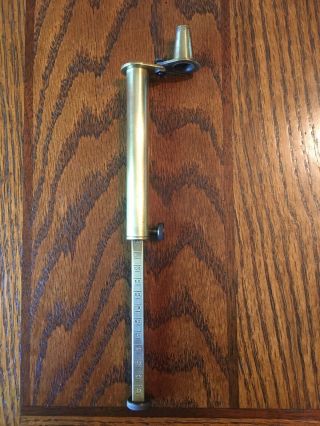 Old Use Vintage Tools Brass Measuring Tool Gunsmith Machinist Rifle Shotgun Rare