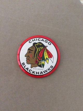 Chicago Blackhawks Hockey Club Nhl Badge Pin Rare