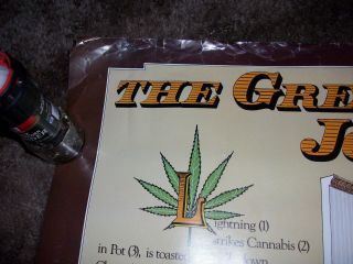 Rare VIntage Western Graphics Cannabis Marijuana Great American Roling Poster 75 3