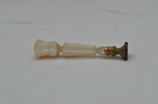 Lovely Rare Vintage Letter Seal / Intaglio - Pearl Handle -