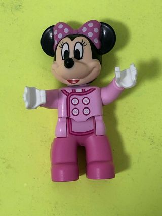 LEGO DUPLO MINNIE MOUSE FIGURE Disney Pink Outfit 2.  5 