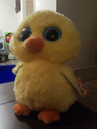 Ty Beanie Boos - Goldie The 9 " Chick Duck Duckling Ducky Blue Eyes Rare Htf
