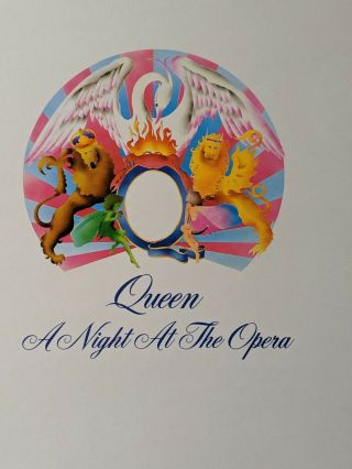 A Night At The Opera.  Queen.  Rare Vinyl Bohemian Rhapsody.  Freddie Mercury.