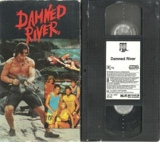 Damned River Vhs Rare Oop Sleaze,  Terror,  Cult,  B - Movie,  80 