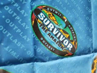 Rare Vintage Survivor Amazon 6th Season Bandana Blue