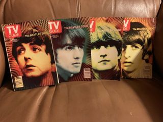 Rare Set Of 4 Beatle Tv Guides From The 2000 