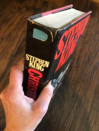CHRISTINE by Stephen King (1983,  Hardcover) - HC,  DJ - ORIG.  BCE - RARE 3