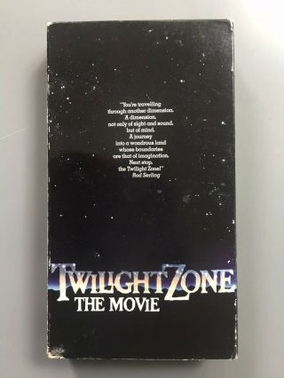 Twilight Zone The Movie Vhs Tape - Rare Great