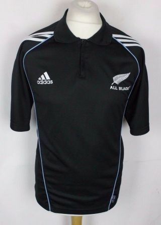 Vintage Zealand Rugby Union Polo Shirt Mens Xl Adidas Rare