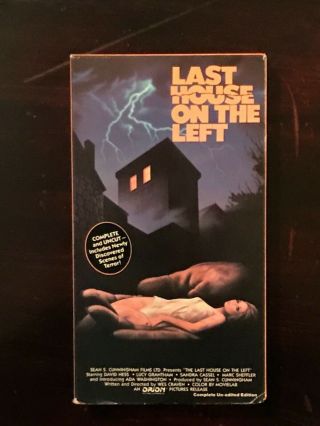 Last House On The Left Vhs Rare Horror Vestron Video Complete Un - Edited Edition