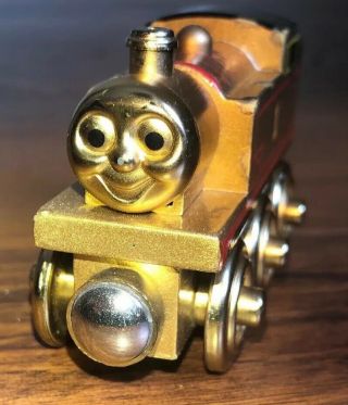 Rare Thomas The Train Gold Limited “60 Year” Edition Thomas Wooden Car