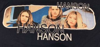90’s Hanson Official Band Vintage Rare - T Shirt adult Medium Blue 2