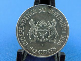 Botswana 50 Cents Independence 1966 Rare (x/225)