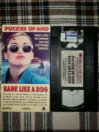 Pucker Up And Bark Like A Dog (1989) On Vhs Rare And Oop Cult Comedy