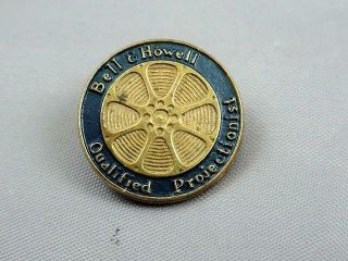 Rare Vintage Bell & Howell Qualified Projectionist Pinback
