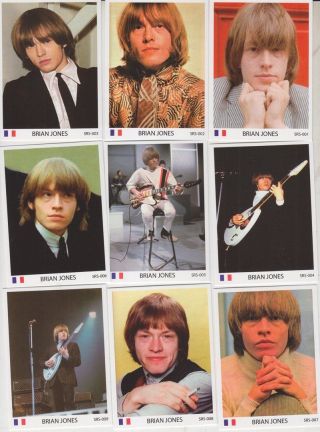 Rolling Stones Brian Jones 50 Trade Cards France.  Mega Rare
