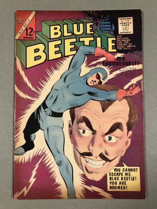 Rare 1964 Charlton Blue Beetle 3 Classic Mr Thunderbolt Cover