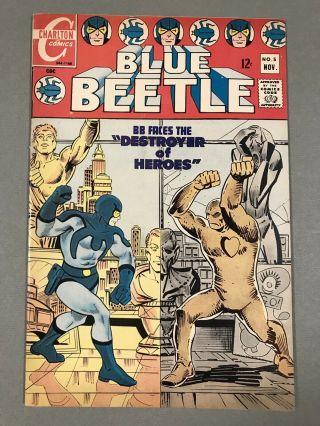 Rare 1968 Charlton Blue Beetle 5 Classic Ditko Destroyer Cover Higher Grade