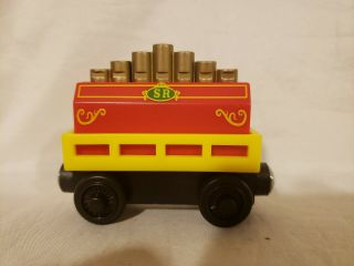 Thomas Wooden Railway Rare Musical Cargo Plays Music Comes W Battery Plays Fine