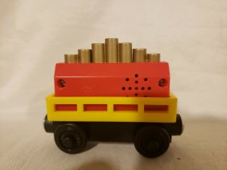 Thomas Wooden Railway Rare Musical Cargo Plays Music Comes w Battery Plays Fine 2
