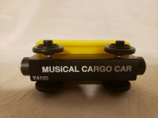 Thomas Wooden Railway Rare Musical Cargo Plays Music Comes w Battery Plays Fine 3
