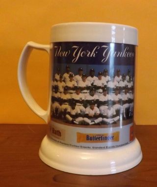 Vintage York Yankees Team Photo Mug Planters Reggie 1978 Rare Ex - Cond Munson