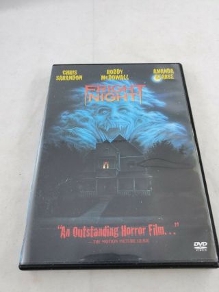 Fright Night (dvd 1985 Chris Sarandon,  Roddy Mcdowall,  William Ragsdale Rare Oop