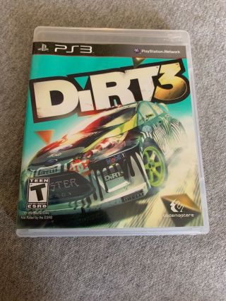 Dirt 3 ☆☆ Rare (sony Playstation 3,  2011) Ps3 Complete Cib Fast