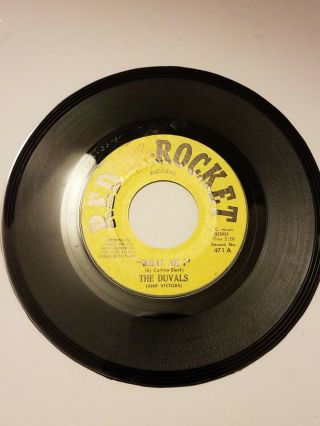 Rare R&b Doo Wop Dancer 45 : The Duvals What Am I Cotton Red Rocket 471