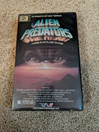 Alien Predators - Rare Big Box Gore Horror Sci - Fi Transworld Cult
