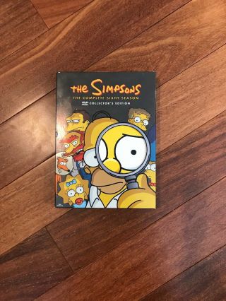 The Simpsons The Complete Sixth Season On Dvd; Good,  Rare Box Version