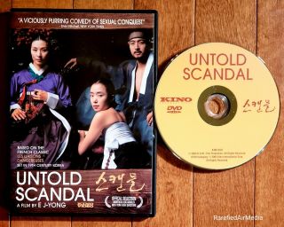 Untold Scandal (dvd,  2003) Rare Oop Kino Erotic Drama A Film By E J - Yong
