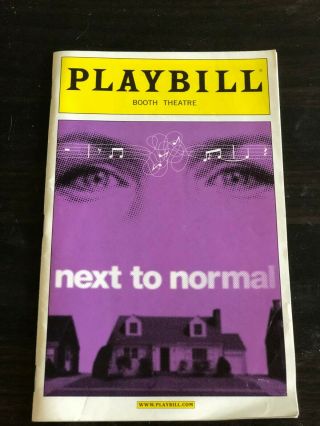 Next To Normal Playbill Broadway Cast Rare