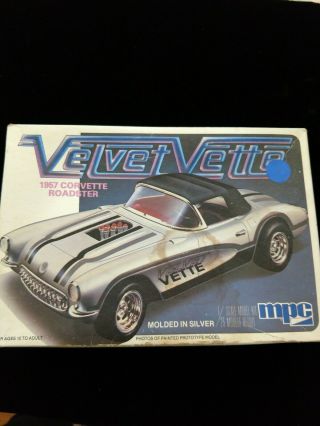 Mpc Velvet Vette 57 Corvette Roadster Rare 1:25 Scale Model Kit 1 - 3717