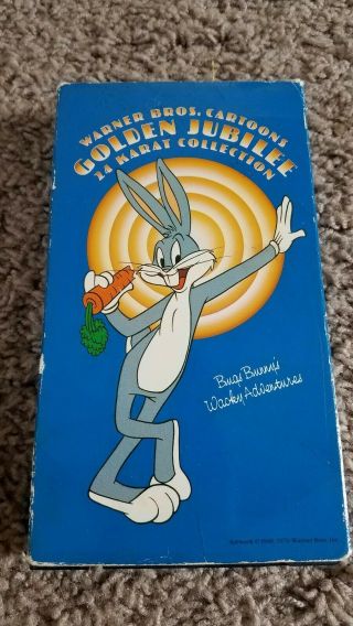 Bugs Bunny’s Wacky Adventures Vhs - Classic Warner Bros.  Cartoons Rare