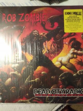 Rob Zombie Dead City Radio White Rare Htf Color Vinyl Record 10 
