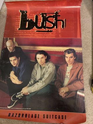Bush Razorblade Suitcase Rare Promo Poster 1996 Gavin Rossdale
