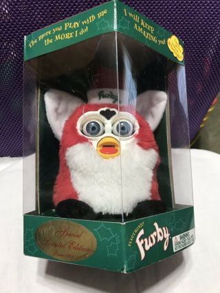 Furby 1999 Rare Special Limited Edition Series Christmas Santa