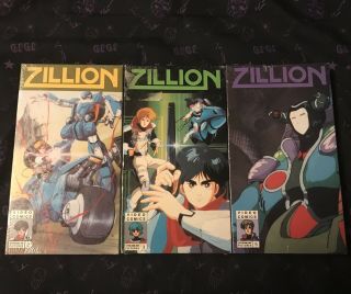 Zillion Rare Anime Vhs Vol 2. ,  Vol 3.  And Vol.  5.