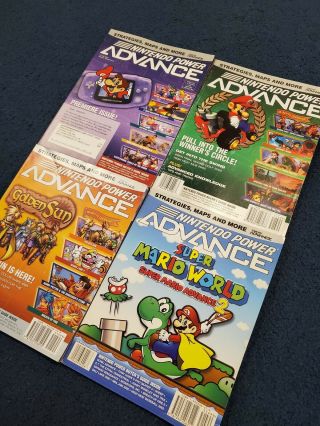Insanely Rare Hard To Find Nintendo Power Advance First 4 Issues