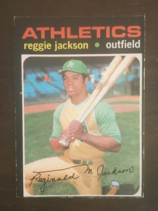 1971 O - Pee - Chee 20 Reggie Jackson - Oakland Athletics - Rare & Vintage