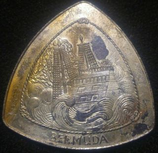 Rare Dug Coin 1997 Bermuda $1 Dollar Sea Venture Ship Wreck Triangular Coin