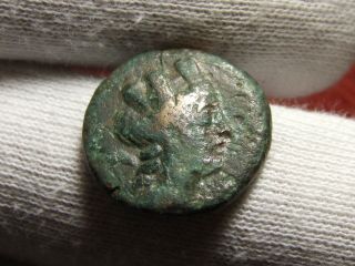 Phoenicia Arados Æ20 Turreted Head Of Tyche Poseidon Seated On Galley Rare Coin